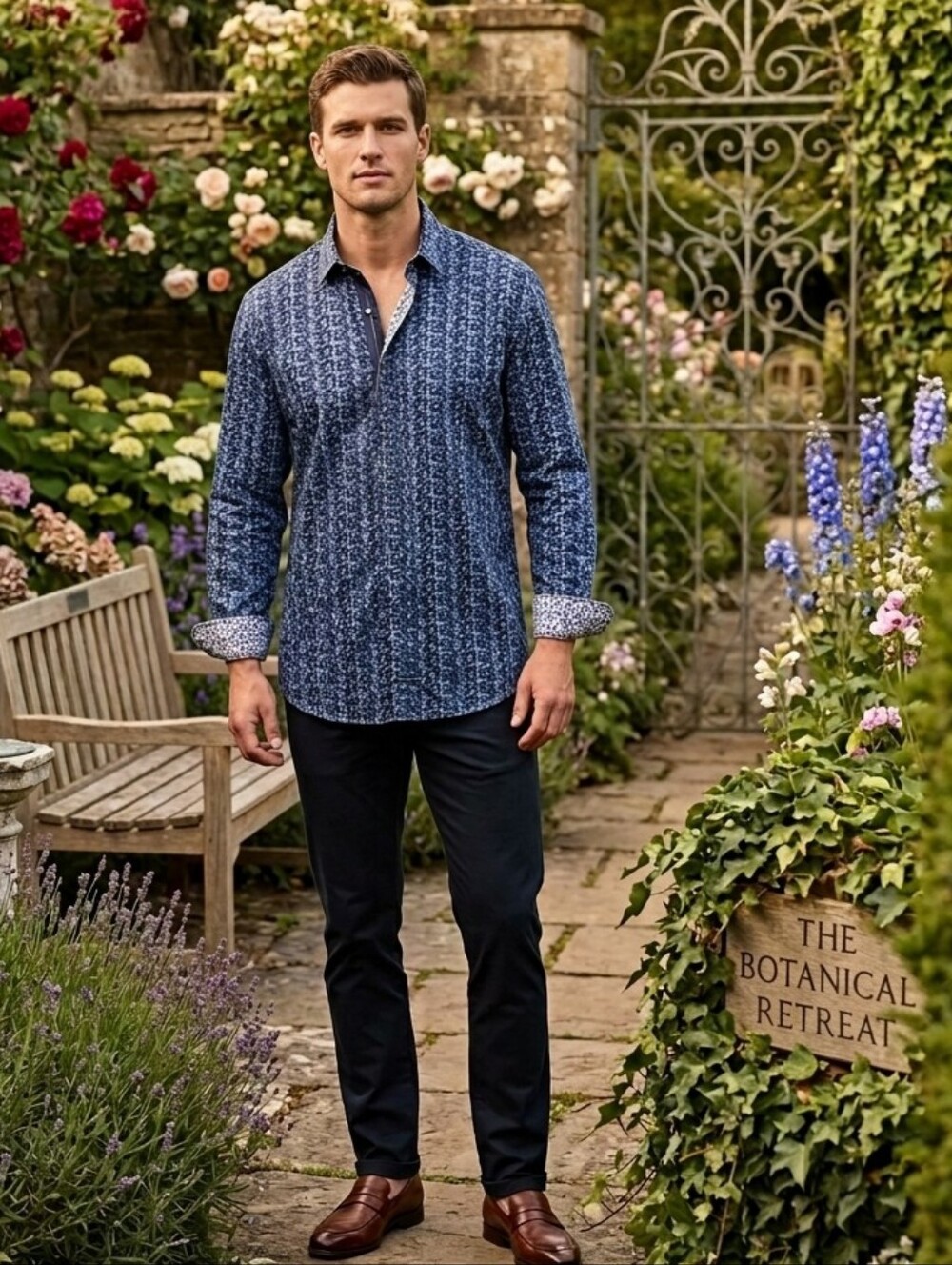 ENGLISH LAUNDRY Long Sleeve Dress Shirt
